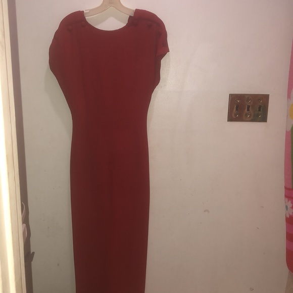SALVATORE FERRAGAMO! AUTHENTIC! 100% SILK RED GOWN(OR JUST LONG DRESS... - Picture 1 of 11